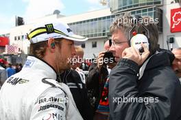 12.07.2009 Nürburg, Germany,  Jenson Button (GBR), Brawn GP and Ross Brawn (GBR), Brawn GP, Team Principal - Formula 1 World Championship, Rd 9, German Grand Prix, Sunday Race