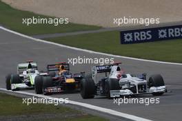12.07.2009 Nürburg, Germany,  Robert Kubica (POL),  BMW Sauber F1 Team, Mark Webber (AUS), Red Bull Racing, Jenson Button (GBR), Brawn GP - Formula 1 World Championship, Rd 9, German Grand Prix, Sunday Race