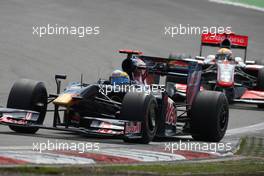 12.07.2009 Nürburg, Germany,  Sebastian Bourdais (FRA), Scuderia Toro Rosso, STR4, STR04, STR-04 - Formula 1 World Championship, Rd 9, German Grand Prix, Sunday Race