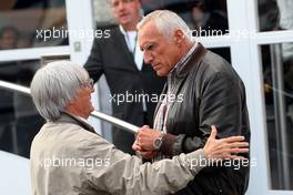 11.07.2009 Nürburg, Germany,  Bernie Ecclestone (GBR), Dietrich Mateschitz (AUT), Owner of Red Bull (Red Bull Racing, Scuderia Toro Rosso) - Formula 1 World Championship, Rd 9, German Grand Prix, Saturday