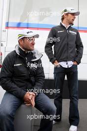 11.07.2009 Nürburg, Germany,  Rubens Barrichello (BRA), Brawn GP, Jenson Button (GBR), Brawn GP - Formula 1 World Championship, Rd 9, German Grand Prix, Saturday