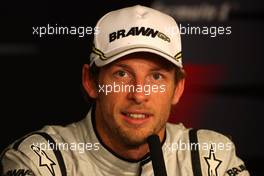 11.07.2009 Nürburg, Germany,  Jenson Button (GBR), Brawn GP - Formula 1 World Championship, Rd 9, German Grand Prix, Saturday Press Conference