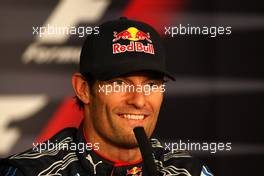 11.07.2009 Nürburg, Germany,  Mark Webber (AUS), Red Bull Racing - Formula 1 World Championship, Rd 9, German Grand Prix, Saturday Press Conference