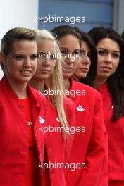 11.07.2009 NŸrburg, Germany,  Grid girls - Formula 1 World Championship, Rd 9, German Grand Prix, Saturday