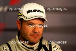 11.07.2009 Nürburg, Germany,  Rubens Barrichello (BRA), Brawn GP - Formula 1 World Championship, Rd 9, German Grand Prix, Saturday Press Conference