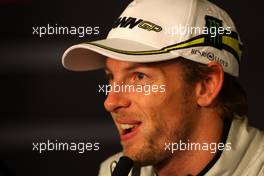 11.07.2009 Nürburg, Germany,  Jenson Button (GBR), Brawn GP - Formula 1 World Championship, Rd 9, German Grand Prix, Saturday Press Conference