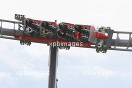 12.07.2009 Nürburg, Germany,  Michael Schumacher (GER), Test Driver, Scuderia Ferrari, on the new rollercoaster, the Ring Racer - Formula 1 World Championship, Rd 9, German Grand Prix, Sunday