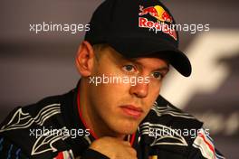 12.07.2009 Nürburg, Germany,  Sebastian Vettel (GER), Red Bull Racing - Formula 1 World Championship, Rd 9, German Grand Prix, Sunday Press Conference