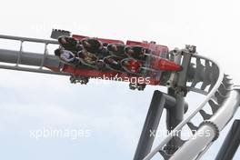 12.07.2009 Nürburg, Germany,  Michael Schumacher (GER), Test Driver, Scuderia Ferrari, on the new rollercoaster, the Ring Racer - Formula 1 World Championship, Rd 9, German Grand Prix, Sunday