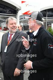 12.07.2009 Nürburg, Germany,  Kurt Beck (SPD, politician, rheinland-pfälzische Ministerpräsident), Dr. Walter Kafitz (Nürburgring GmbH) - Formula 1 World Championship, Rd 9, German Grand Prix, Sunday