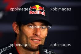 12.07.2009 Nürburg, Germany,  Mark Webber (AUS), Red Bull Racing - Formula 1 World Championship, Rd 9, German Grand Prix, Sunday Press Conference