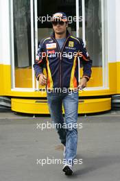 09.07.2009 Nürburg, Germany,  Nelson Piquet Jr (BRA), Renault F1 Team - Formula 1 World Championship, Rd 9, German Grand Prix, Thursday