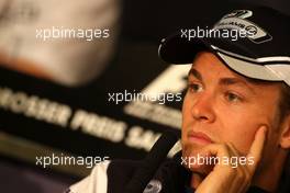 09.07.2009 Nürburg, Germany,  Nico Rosberg (GER), Williams F1 Team - Formula 1 World Championship, Rd 9, German Grand Prix, Thursday Press Conference