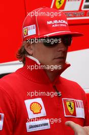 09.07.2009 Nürburg, Germany,  Kimi Raikkonen (FIN), Räikkönen, Scuderia Ferrari - Formula 1 World Championship, Rd 9, German Grand Prix, Thursday
