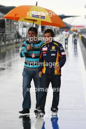 09.07.2009 NŸrburg, Germany,  Fernando Alonso (ESP), Renault F1 Team  - Formula 1 World Championship, Rd 9, German Grand Prix, Thursday