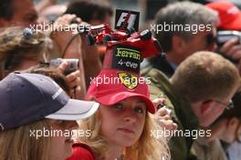 09.07.2009 NŸrburg, Germany,  Fan - Formula 1 World Championship, Rd 9, German Grand Prix, Thursday