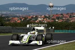 24.07.2009 Budapest, Hungary,  Rubens Barrichello (BRA), Brawn GP, BGP001, BGP 001- Formula 1 World Championship, Rd 10, Hungarian Grand Prix, Friday Practice