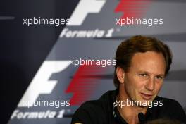 24.07.2009 Budapest, Hungary,  Christian Horner (GBR), Red Bull Racing, Sporting Director - Formula 1 World Championship, Rd 10, Hungarian Grand Prix, Friday Press Conference