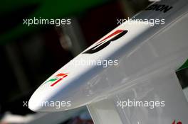 24.07.2009 Budapest, Hungary,  Force India F1 Team front wing detail - Formula 1 World Championship, Rd 10, Hungarian Grand Prix, Friday