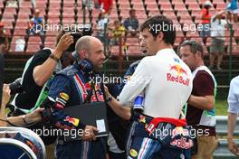 26.07.2009 Budapest, Hungary,  Mark Webber (AUS), Red Bull Racing - Formula 1 World Championship, Rd 10, Hungarian Grand Prix, Sunday Pre-Race Grid
