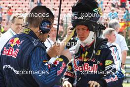 26.07.2009 Budapest, Hungary,  Sebastian Vettel (GER), Red Bull Racing - Formula 1 World Championship, Rd 10, Hungarian Grand Prix, Sunday Pre-Race Grid