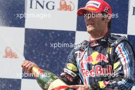 26.07.2009 Budapest, Hungary,  Mark Webber (AUS), Red Bull Racing - Formula 1 World Championship, Rd 10, Hungarian Grand Prix, Sunday Podium