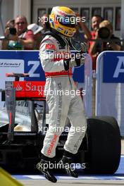 26.07.2009 Budapest, Hungary,  Lewis Hamilton (GBR), McLaren Mercedes, wins - Formula 1 World Championship, Rd 10, Hungarian Grand Prix, Sunday Podium