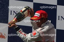 26.07.2009 Budapest, Hungary,  Lewis Hamilton (GBR), McLaren Mercedes - Formula 1 World Championship, Rd 10, Hungarian Grand Prix, Sunday Podium