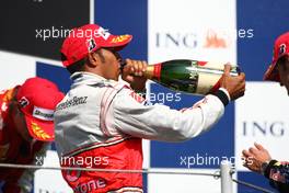 26.07.2009 Budapest, Hungary,  1st place Lewis Hamilton (GBR), McLaren Mercedes - Formula 1 World Championship, Rd 10, Hungarian Grand Prix, Sunday Podium
