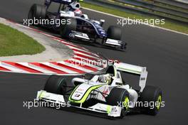 26.07.2009 Budapest, Hungary,  Jenson Button (GBR), Brawn GP, Kazuki Nakajima (JPN), Williams F1 Team - Formula 1 World Championship, Rd 10, Hungarian Grand Prix, Sunday Race