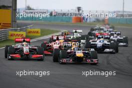 26.07.2009 Budapest, Hungary,  Lewis Hamilton (GBR), McLaren Mercedes and Mark Webber (AUS), Red Bull Racing  - Formula 1 World Championship, Rd 10, Hungarian Grand Prix, Sunday Race