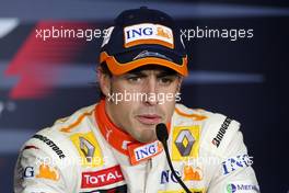 25.07.2009 Budapest, Hungary,  Fernando Alonso (ESP), Renault F1 Team - Formula 1 World Championship, Rd 10, Hungarian Grand Prix, Saturday Press Conference