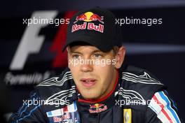 25.07.2009 Budapest, Hungary,  Sebastian Vettel (GER), Red Bull Racing - Formula 1 World Championship, Rd 10, Hungarian Grand Prix, Saturday Press Conference