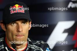 25.07.2009 Budapest, Hungary,  Mark Webber (AUS), Red Bull Racing - Formula 1 World Championship, Rd 10, Hungarian Grand Prix, Saturday Press Conference
