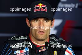 26.07.2009 Budapest, Hungary,  Mark Webber (AUS), Red Bull Racing - Formula 1 World Championship, Rd 10, Hungarian Grand Prix, Sunday Press Conference