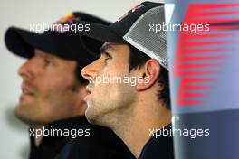 23.07.2009 Budapest, Hungary,  Mark Webber (AUS), Red Bull Racing, Jaime Alguersuari (ESP), Scuderia Toro Rosso - Formula 1 World Championship, Rd 10, Hungarian Grand Prix, Thursday Press Conference