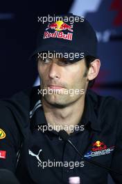 23.07.2009 Budapest, Hungary,  Mark Webber (AUS), Red Bull Racing - Formula 1 World Championship, Rd 10, Hungarian Grand Prix, Thursday Press Conference