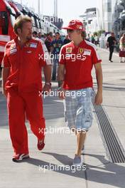 23.07.2009 Budapest, Hungary,  Kimi Raikkonen (FIN), Räikkönen, Scuderia Ferrari - Formula 1 World Championship, Rd 10, Hungarian Grand Prix, Thursday