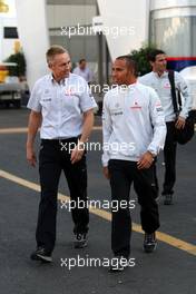 11.09.2009 Monza, Italy,  Martin Whitmarsh (GBR), McLaren, Chief Executive Officer, Lewis Hamilton (GBR), McLaren Mercedes - Formula 1 World Championship, Rd 13, Italian Grand Prix, Friday