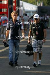 11.09.2009 Monza, Italy,  Nico Rosberg (GER), Williams F1 Team and Rubens Barrichello (BRA), Brawn GP  - Formula 1 World Championship, Rd 13, Italian Grand Prix, Friday