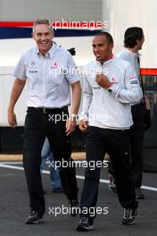 11.09.2009 Monza, Italy,  Martin Whitmarsh (GBR), McLaren, Chief Executive Officer, Lewis Hamilton (GBR), McLaren Mercedes - Formula 1 World Championship, Rd 13, Italian Grand Prix, Friday