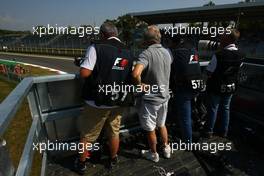 11.09.2009 Monza, Italy,  Photographers at the Parabolica - Formula 1 World Championship, Rd 13, Italian Grand Prix, Friday Practice