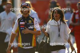 11.09.2009 Monza, Italy,  Romain Grosjean (FRA), Renault F1 Team with his girlfriend Marion Jolles (FRA) - Formula 1 World Championship, Rd 13, Italian Grand Prix, Friday