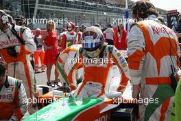 13.09.2009 Monza, Italy,  Adrian Sutil (GER), Force India F1 Team - Formula 1 World Championship, Rd 13, Italian Grand Prix, Sunday Pre-Race Grid