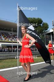 13.09.2009 Monza, Italy,  Grid girl - Formula 1 World Championship, Rd 13, Italian Grand Prix, Sunday Grid Girl