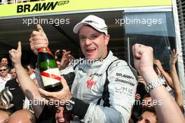 13.09.2009 Monza, Italy,  Rubens Barrichello (BRA), BrawnGP, Brawn GP team celebration - Formula 1 World Championship, Rd 13, Italian Grand Prix, Sunday Podium