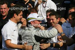 13.09.2009 Monza, Italy,  Rubens Barrichello (BRA), Brawn GP  - Formula 1 World Championship, Rd 13, Italian Grand Prix, Sunday Podium