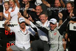 13.09.2009 Monza, Italy,  Jenson Button (GBR), Brawn GP, Ross Brawn (GBR) Team Principal, Brawn GP and Rubens Barrichello (BRA), Brawn GP  - Formula 1 World Championship, Rd 13, Italian Grand Prix, Sunday Podium