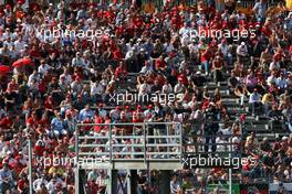 13.09.2009 Monza, Italy,  Laurent Charniaux with fans - Formula 1 World Championship, Rd 13, Italian Grand Prix, Sunday Race
