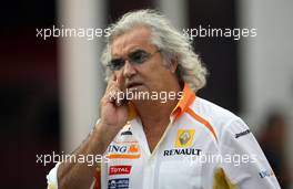 12.09.2009 Monza, Italy,  Flavio Briatore (ITA), Renault F1 Team, Team Chief, Managing Director - Formula 1 World Championship, Rd 13, Italian Grand Prix, Saturday